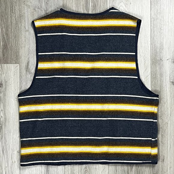 Rare Vintage 1980s Guess Women's Large Multicolour Striped Vest - Picture 5 of 7